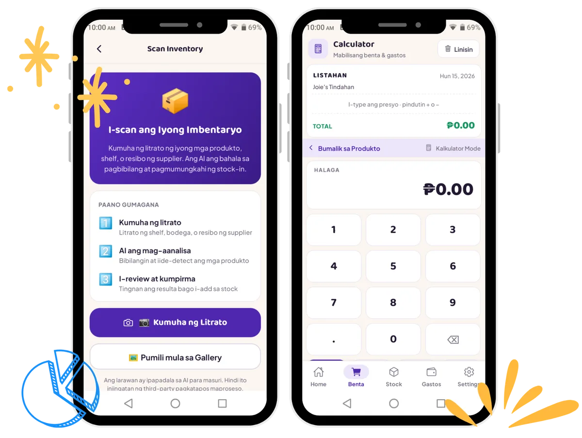 LimitlessBiz app preview β Scan Inventory and Sales & Expense Calculator