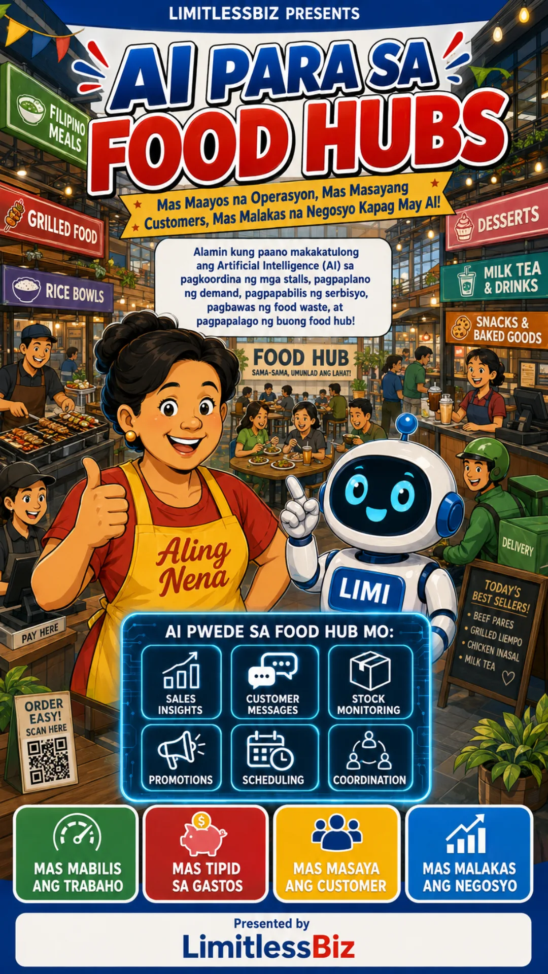 LimitlessBiz Food Hubs & Carinderias Edition comics cover